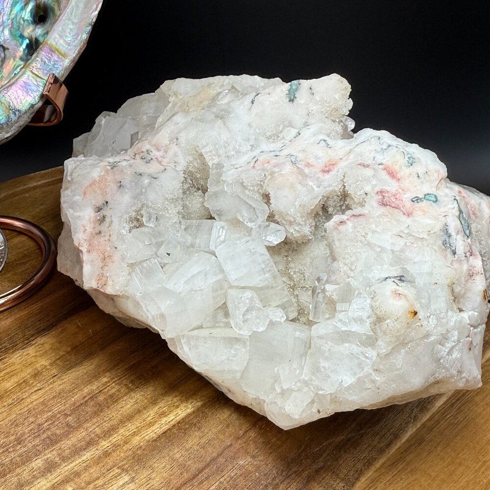 Rare Apophyllite Heulandite Crystal Cluster Spiritual Stone Specimen